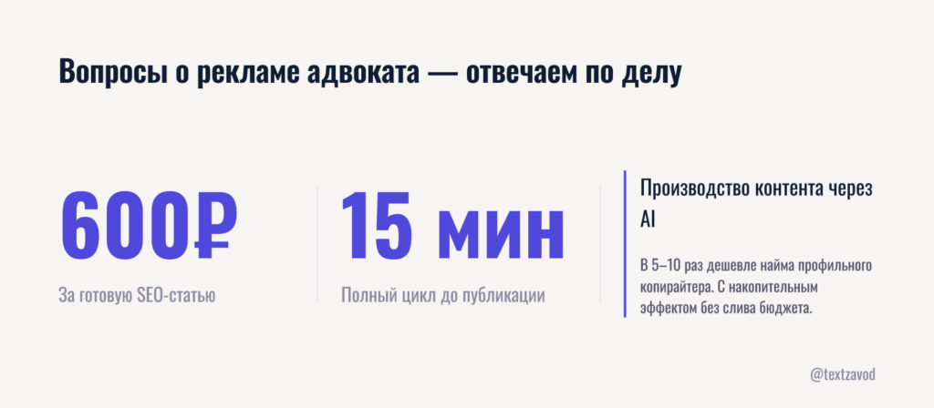 Вопросы о рекламе адвоката — отвечаем по делу