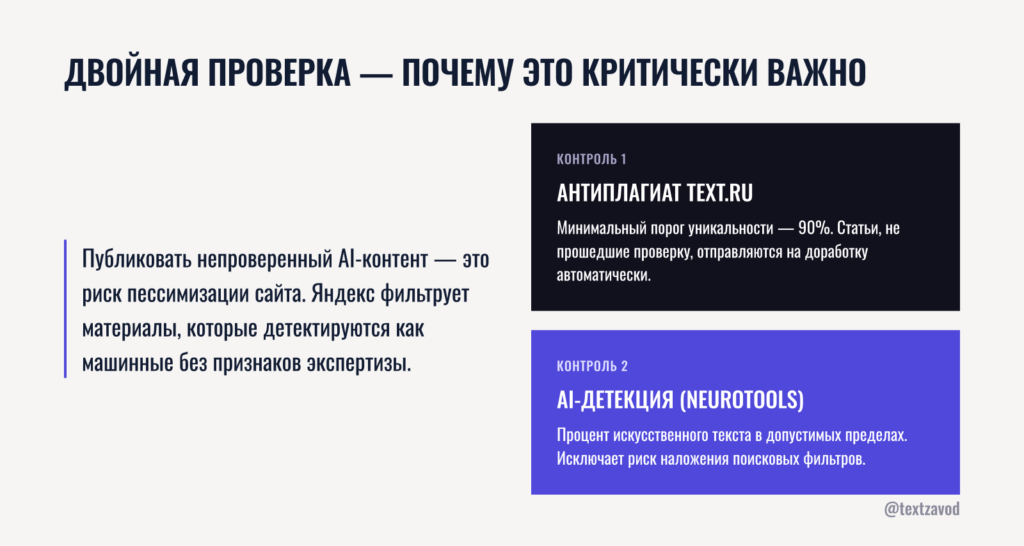 Двойная проверка — почему это важно