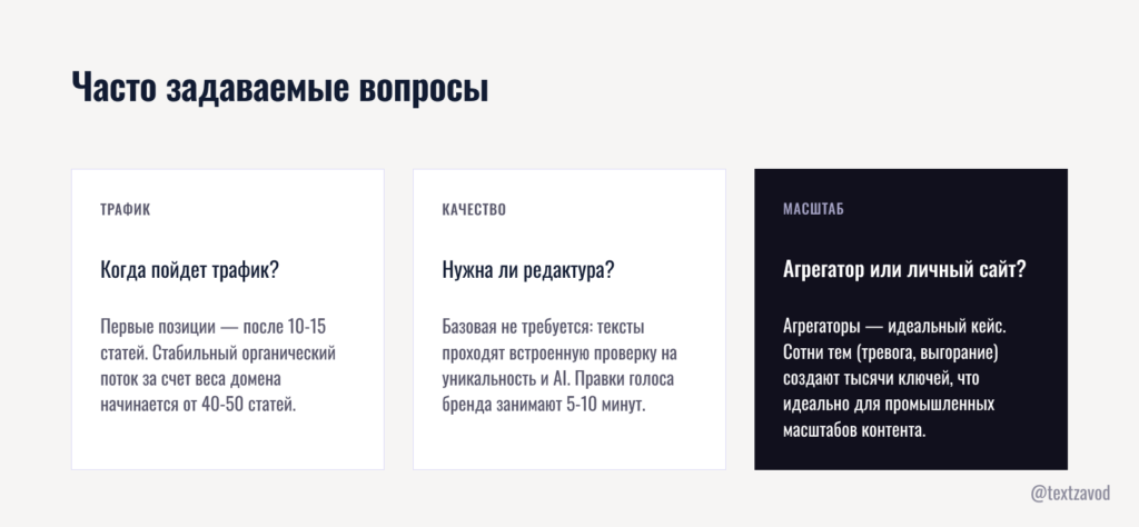 Часто задаваемые вопросы