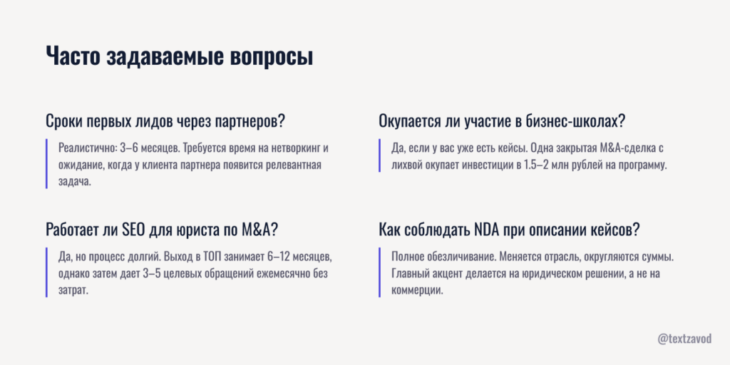 Часто задаваемые вопросы