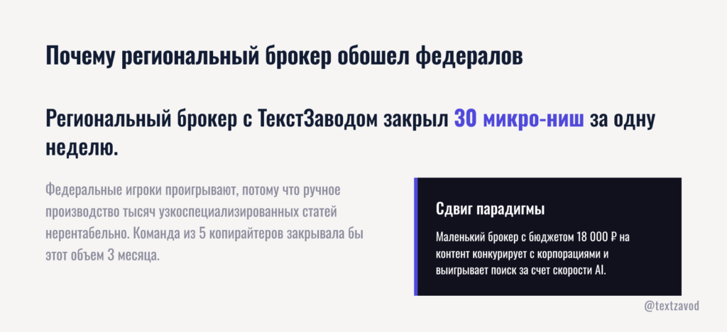 Почему региональный брокер обошел федералов