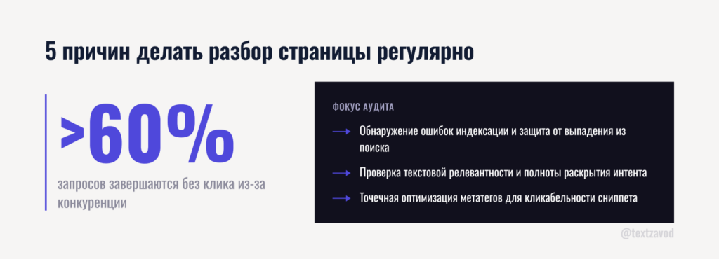 5 причин делать разбор страницы регулярно