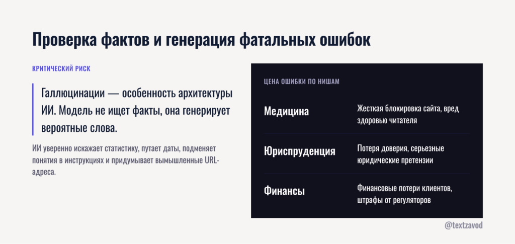 Проверка фактов и генерация фатальных ошибок
