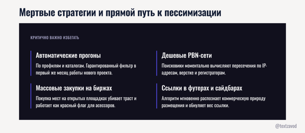Мертвые стратегии и прямой путь к пессимизации