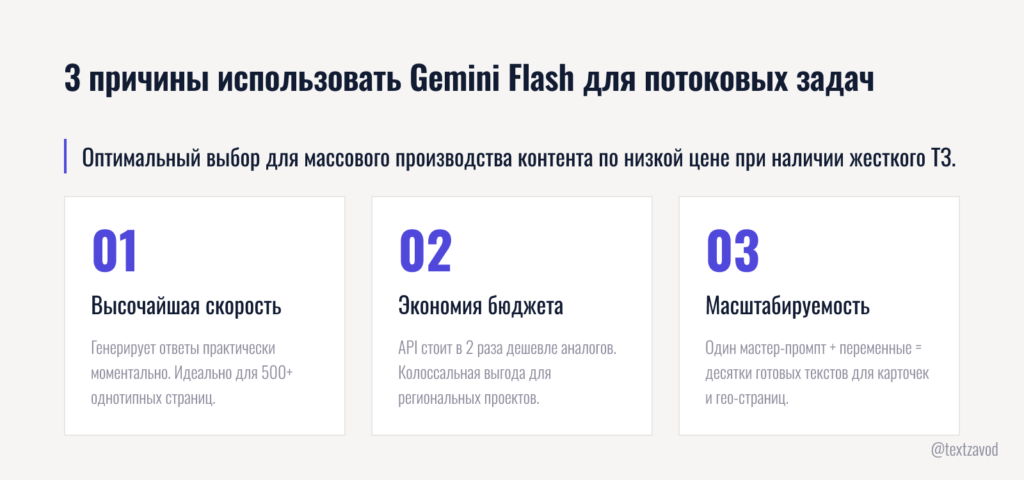 3 причины использовать Gemini Flash для потоковых задач