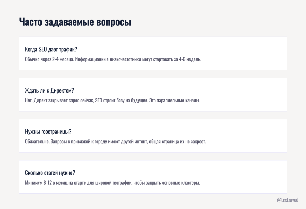 Часто задаваемые вопросы