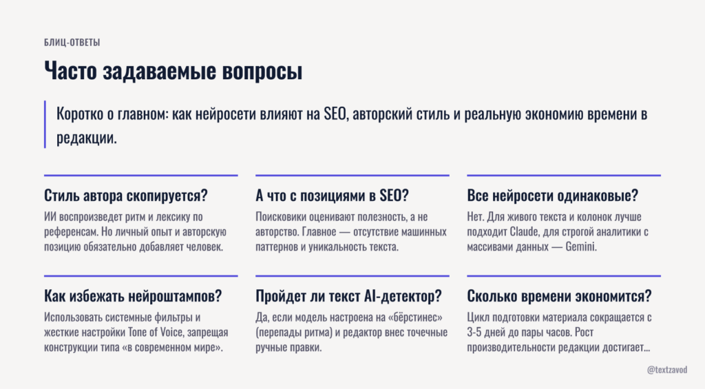Часто задаваемые вопросы