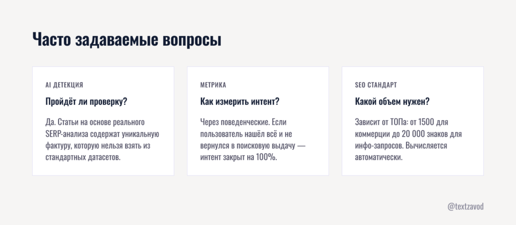 Часто задаваемые вопросы