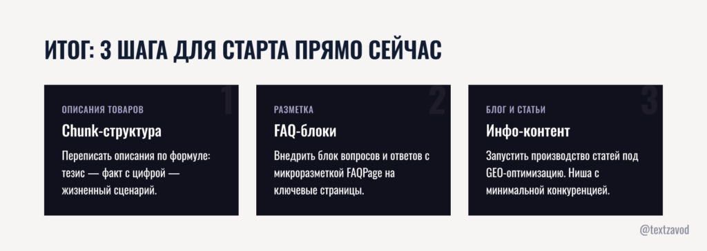 Итог: что менять прямо сейчас