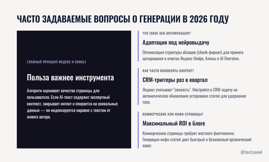 Часто задаваемые вопросы