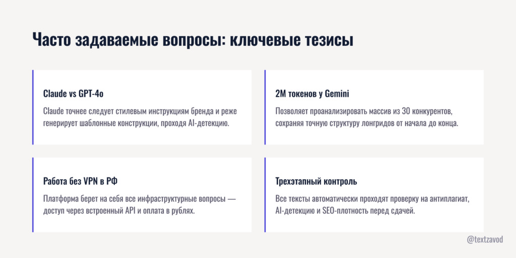 Часто задаваемые вопросы