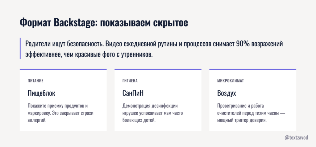 Формат Backstage: показываем то, что скрыто от глаз