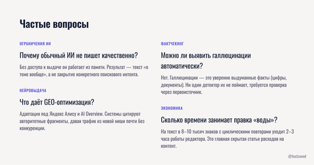 Частые вопросы
