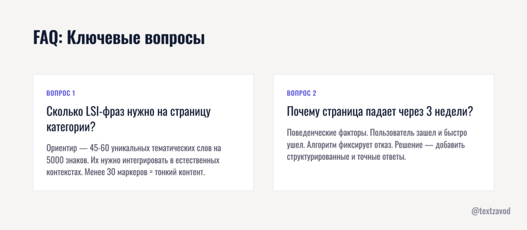 FAQ: Ключевые вопросы
