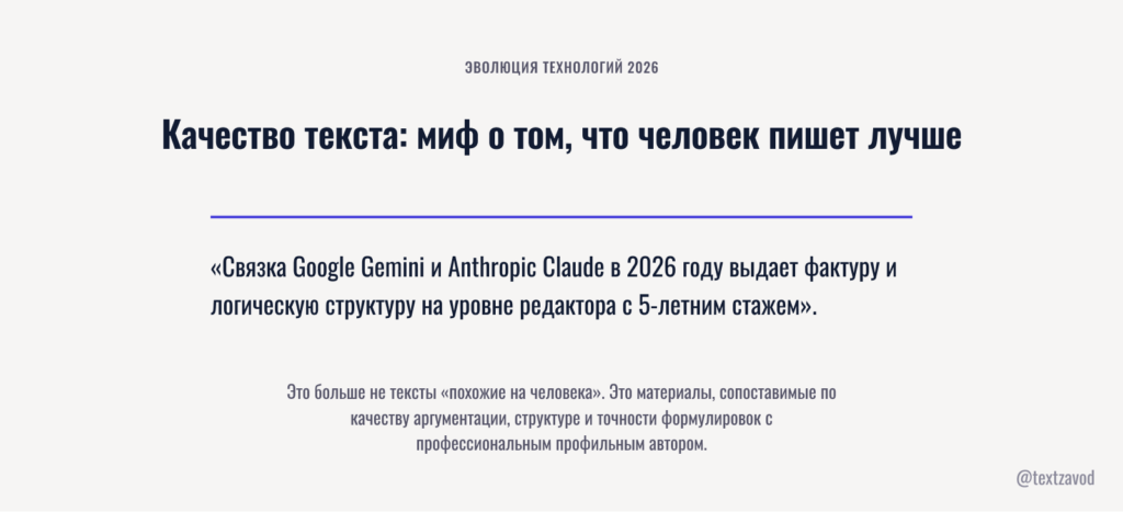 Качество текста: миф о том, что человек пишет лучше