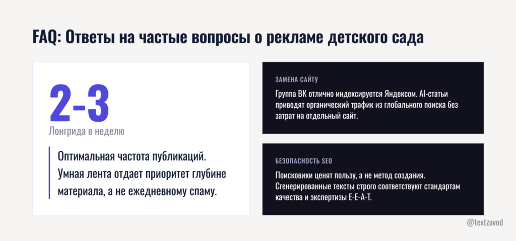 FAQ: Ответы на частые вопросы о рекламе детского сада