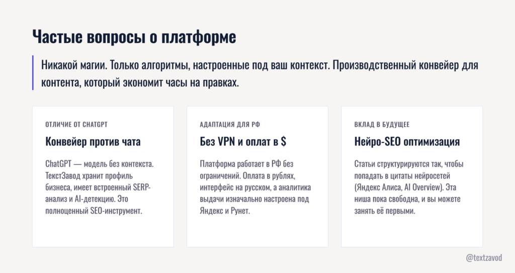 Частые вопросы о платформе