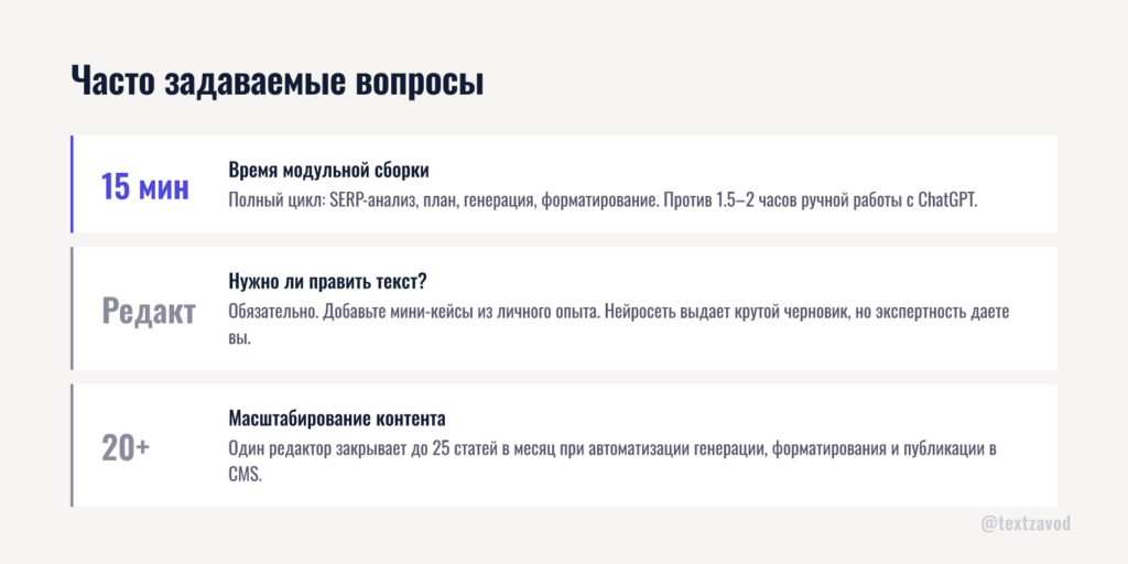 Часто задаваемые вопросы