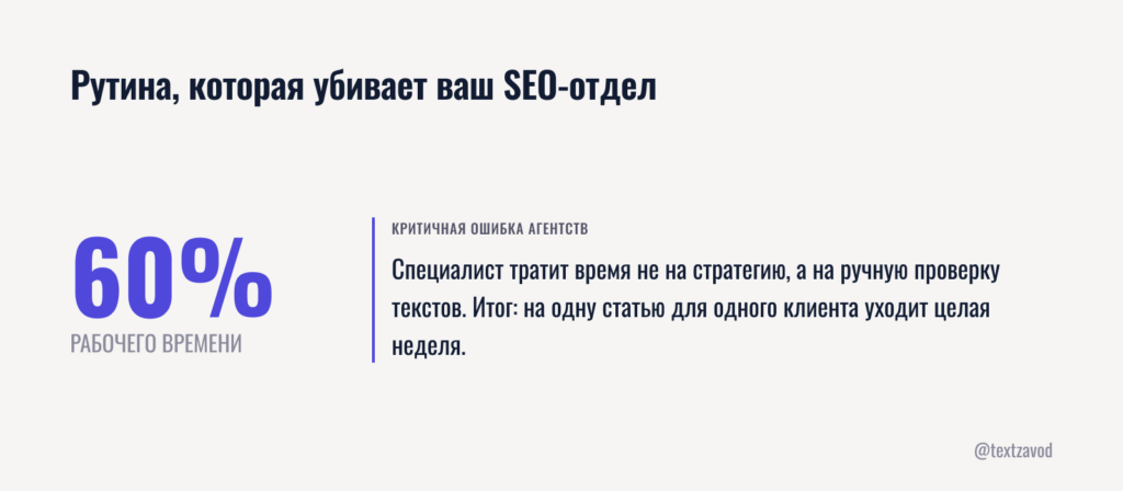 Рутина, которая убивает ваш SEO-отдел