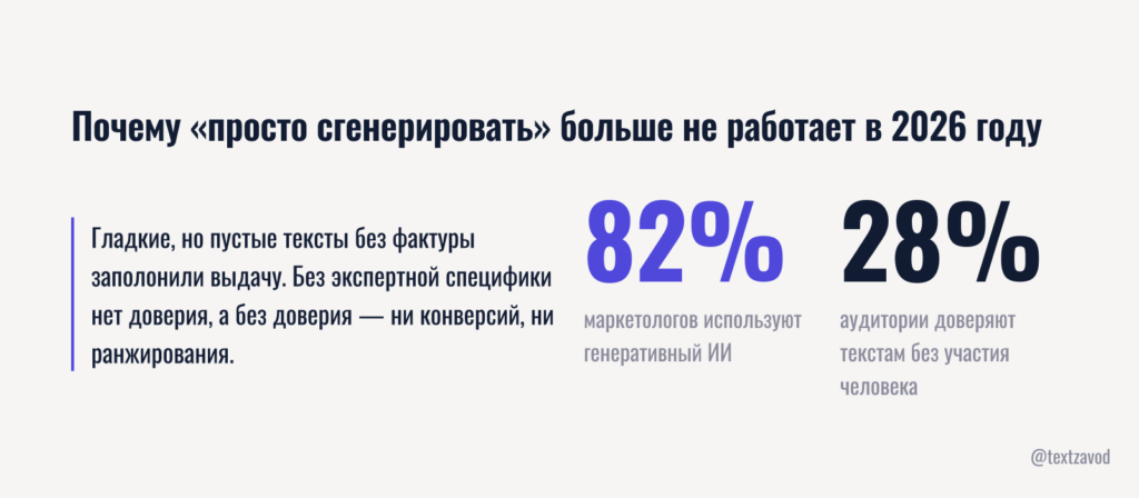 Почему «просто сгенерировать» больше не работает в 2026 году