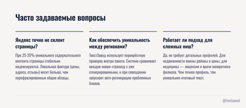 Часто задаваемые вопросы