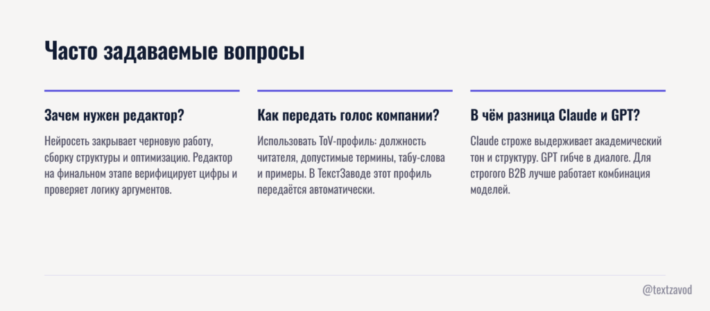 Часто задаваемые вопросы