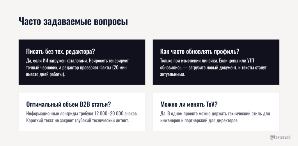 Часто задаваемые вопросы