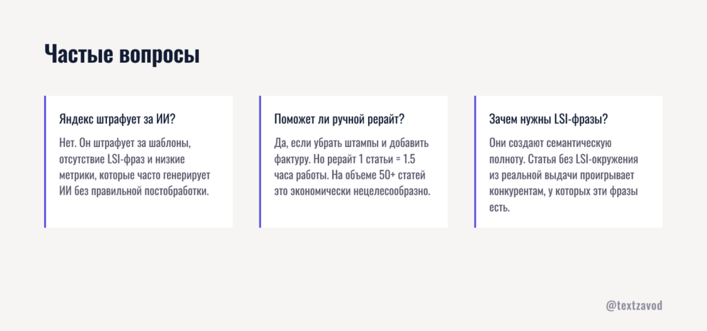 Частые вопросы