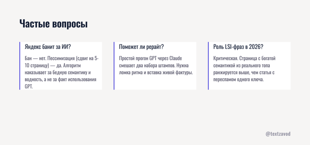 Частые вопросы