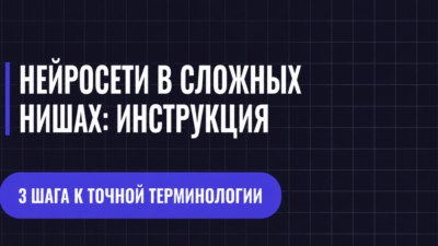 НЕЙРОСЕТИ В СЛОЖНЫХ НИШАХ: ИНСТРУКЦИЯ