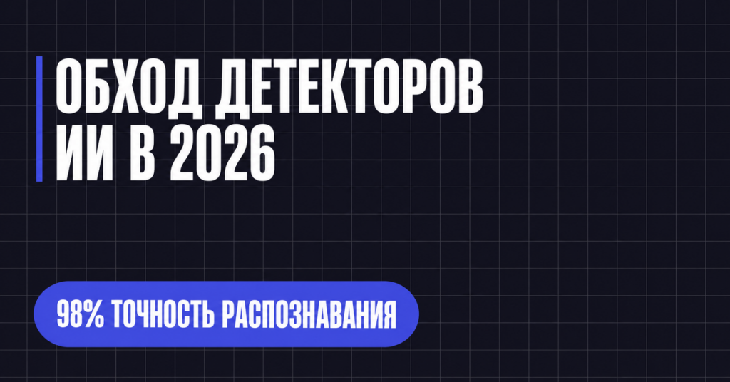 ОБХОД ДЕТЕКТОРОВ
ИИ В 2026