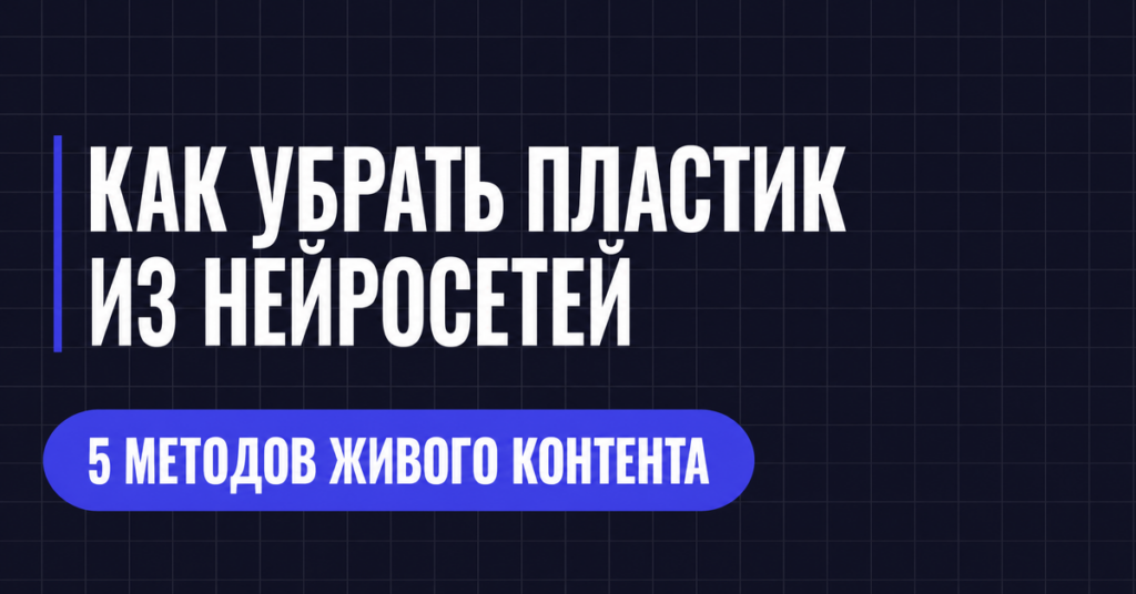 КАК УБРАТЬ ПЛАСТИК ИЗ НЕИРОСЕТЕЙ