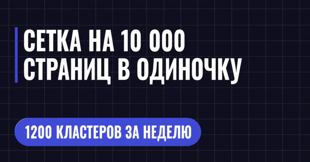 СЕТКА НА 10 000
СТРАНИЦ В ОДИНОЧКУ