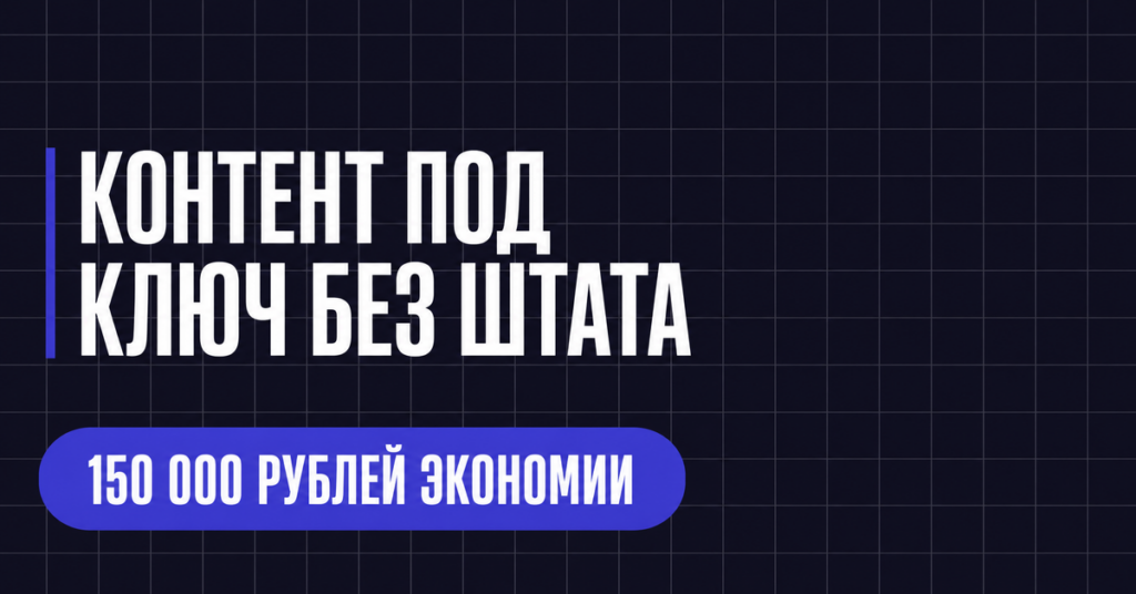КОНТЕНТ ПОД
КЛЮЧ БЕЗ ШТАТА
