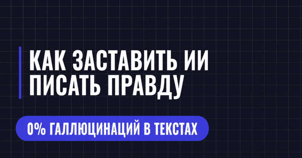 КАК ЗАСТАВИТЬ ИИ ПИСАТЬ ПРАВДУ
