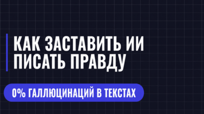 КАК ЗАСТАВИТЬ ИИ ПИСАТЬ ПРАВДУ