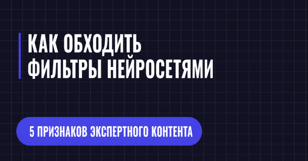 КАК ОБХОДИТЬ
ФИЛЬТРЫ НЕЙРОСЕТЯМИ