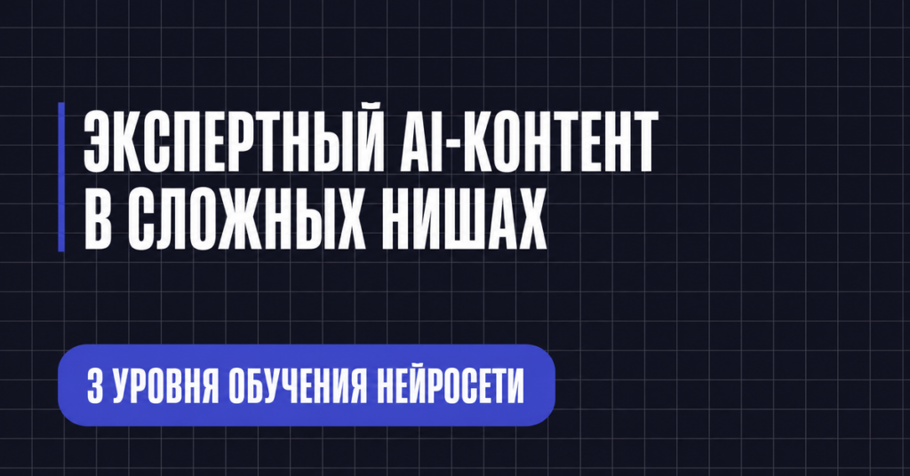 ЭКСПЕРТНЫЙ А-КОНТЕНТ В СЛОЖНЫХ НИШАХ