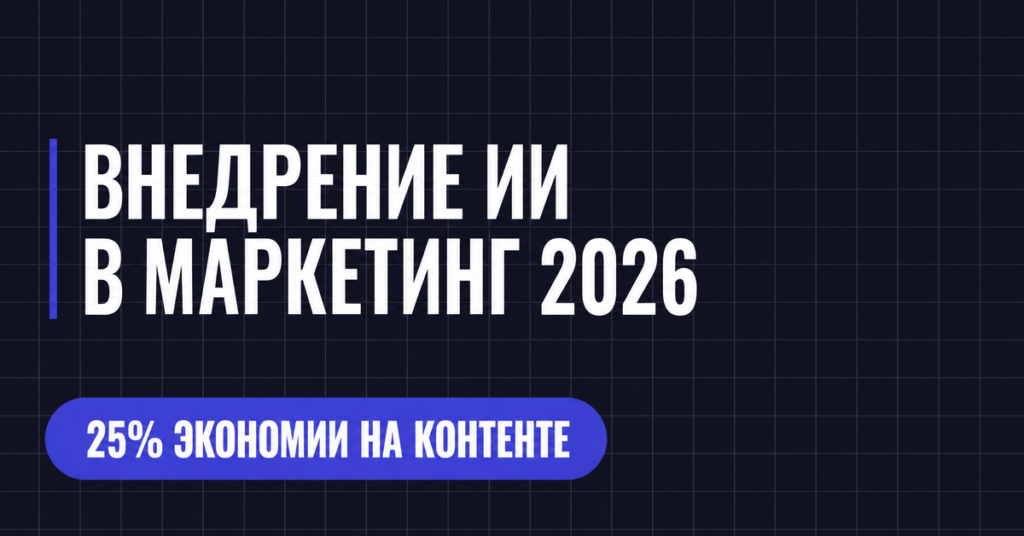ВНЕДРЕНИЕ ИИ
В МАРКЕТИНГ 2026