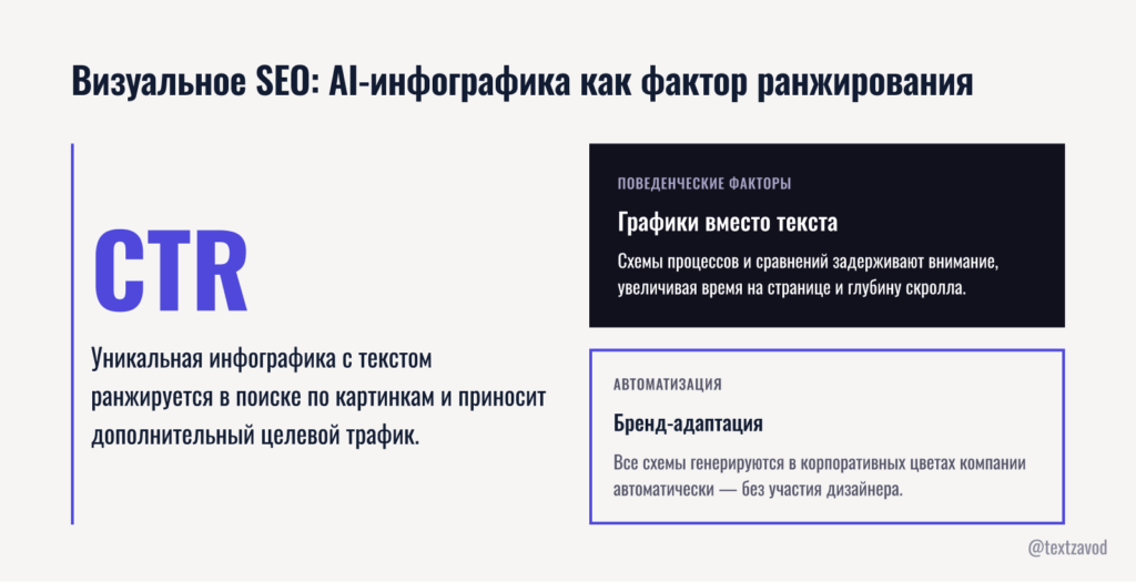 Визуальное SEO: AI-инфографика как фактор ранжирования