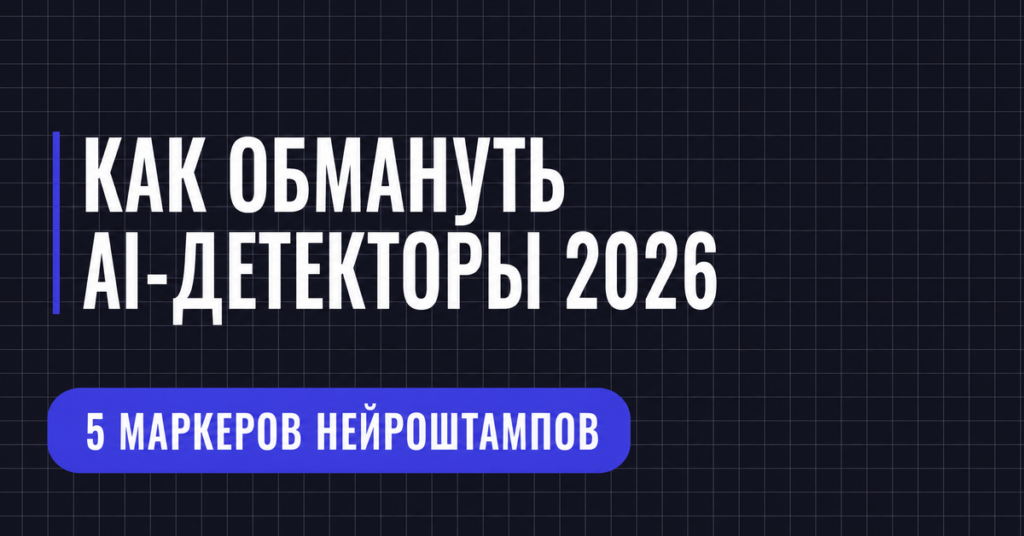 КАК ОБМАНУТЬ
А-ДЕТЕКТОРЫ 2026