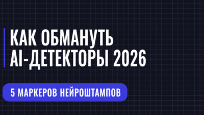 КАК ОБМАНУТЬ А-ДЕТЕКТОРЫ 2026