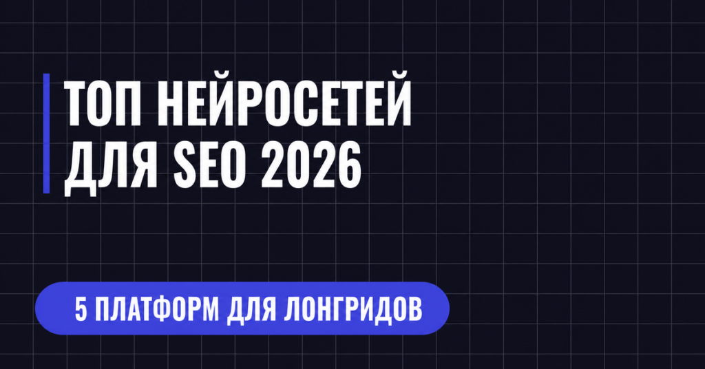 ТОП НЕЙРОСЕТЕЙ
ДЛЯ SEO 2026