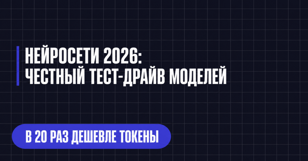НЕЙРОСЕТИ 2026:
ЧЕСТНЫЙ ТЕСТ-ДРАЙВ МОДЕЛЕЙ