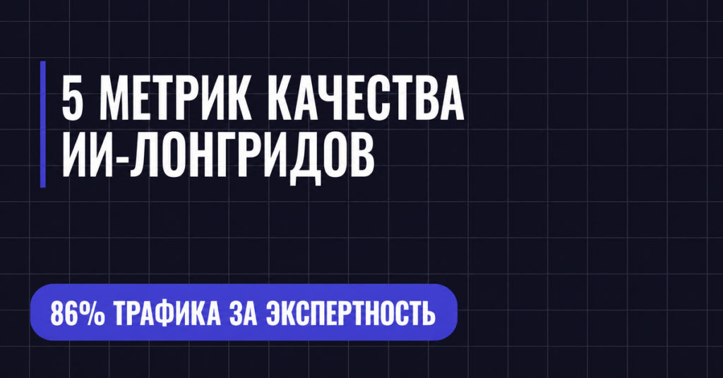 5 МЕТРИК КАЧЕСТВА ИИ-ЛОНГРИДОВ